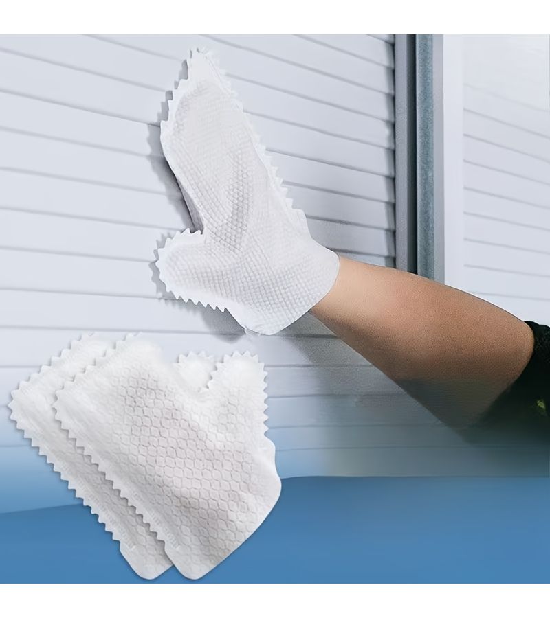 39 Pieces Anti Static Dust Removal Gloves With Non Woven Cleaning Cloths For Keyboard Electronics Floors Multifunctional Handheld Sweeper For Wet Dry Cleaning PP Material - Image 1
