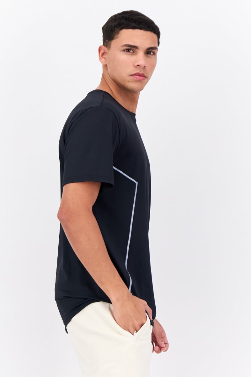 RBX Men Sportswear Fit Short Sleeves Training T-Shirt, Black - Image 2