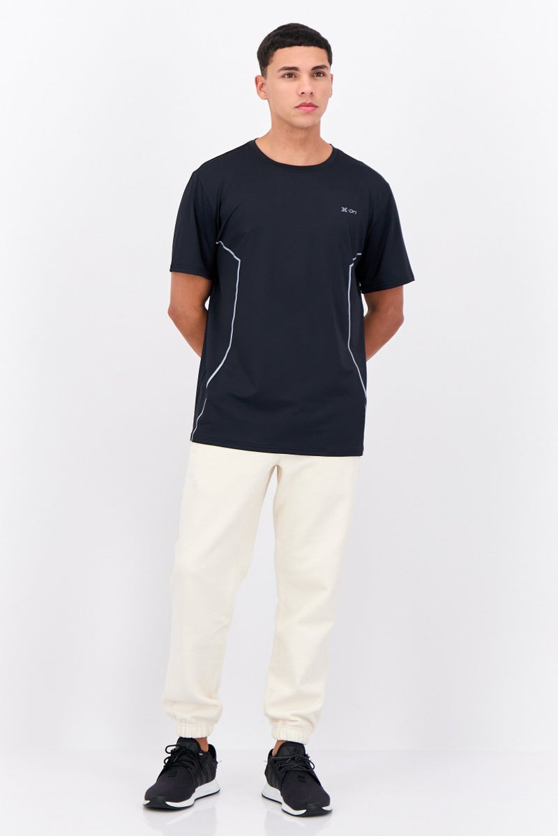 RBX Men Sportswear Fit Short Sleeves Training T-Shirt, Black - Image 4