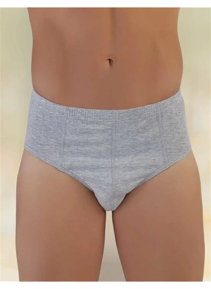 Şahinler Gray Cotton Classic Men's Slip 6-Piece Economical Package ME009