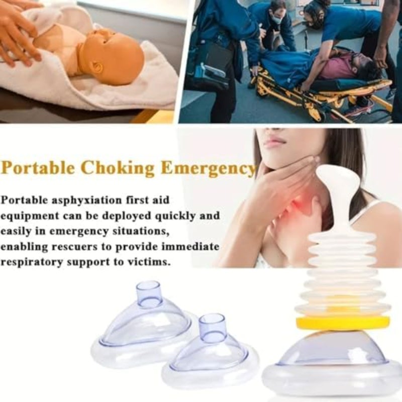 Household emergency suffocation rescue auxiliary device anti suffocation breathing mask  yellow - Image 4