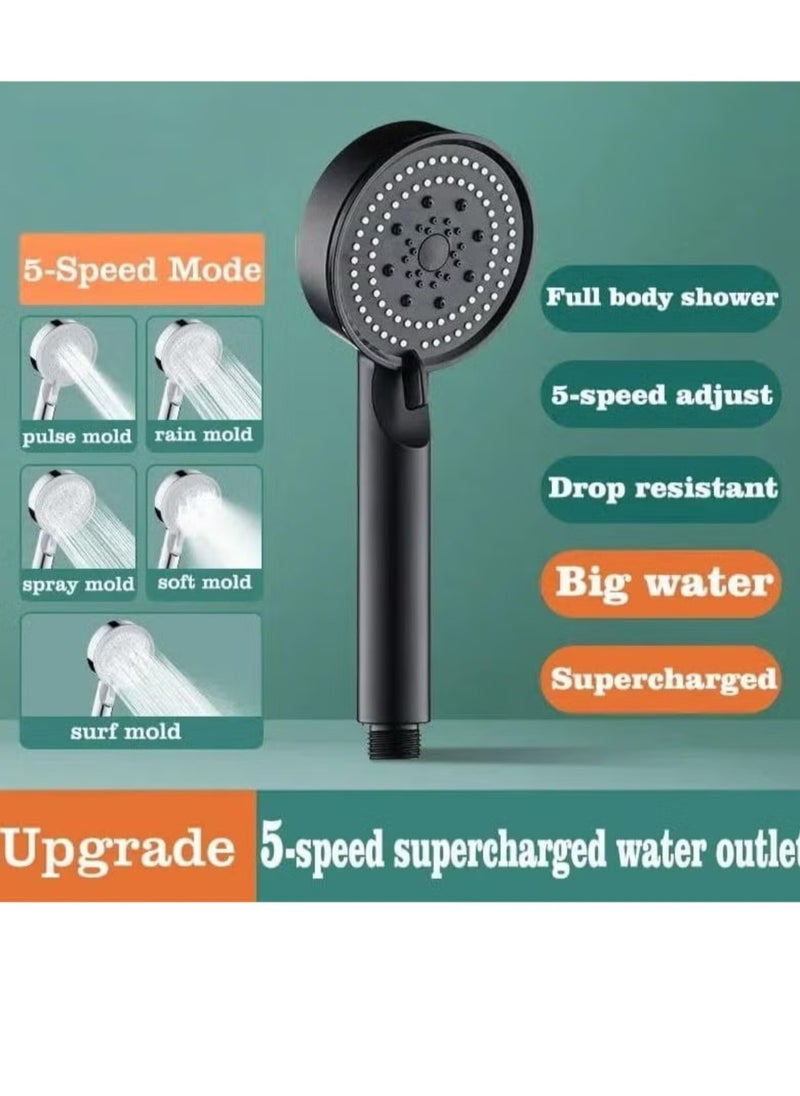 Generic - Bathroom shower head with five water pumping modes - Image 1