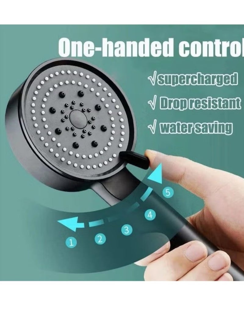 Generic - Bathroom shower head with five water pumping modes - Image 1