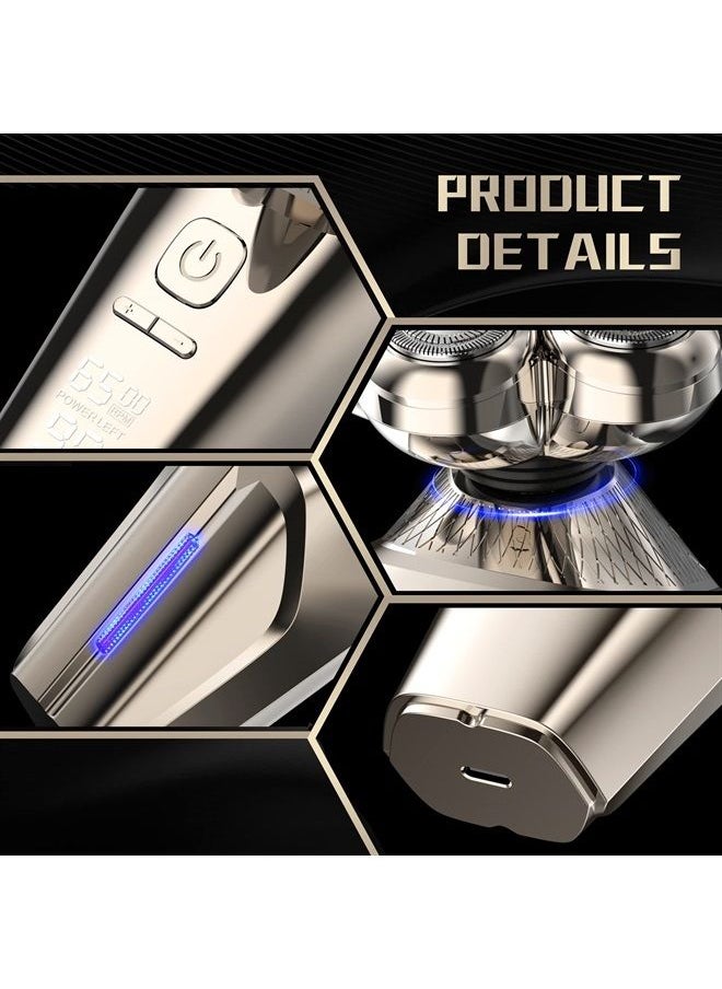 Head Shaver for Bald Men, Electric Razor for Men 5-in-1 Multifunctional Electric Head Shaver Bald Clippers for Men Wet/Dry Waterproof 7D Rotary Shaver Grooming Kit Rechargeable with LED Display