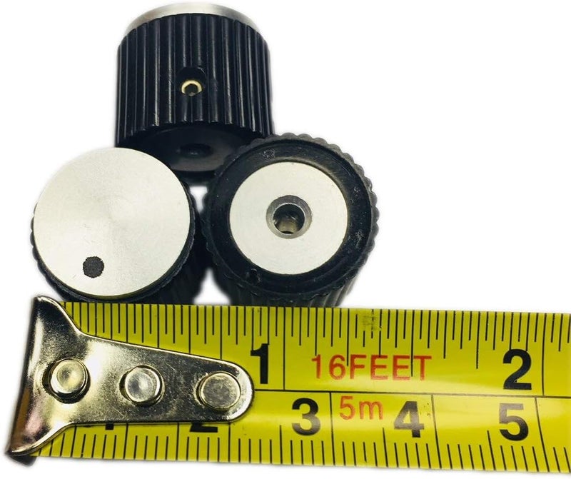 AVLIS-CO DS70-1BD-1 مقبض أسود لامع 3/4" مع إدخال من الألمنيوم ونقطة - عمود 1/8". الكمية - 1 وحدة. - Image 2