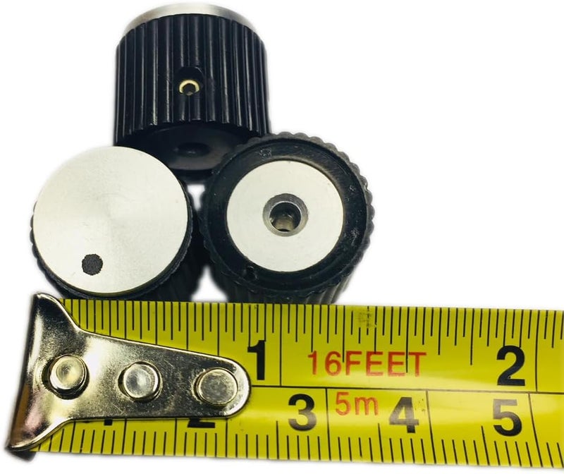 AVLIS-CO DS70-1BD-1 مقبض أسود لامع 3/4" مع إدخال من الألمنيوم ونقطة - عمود 1/8". الكمية - 1 وحدة. - Image 1