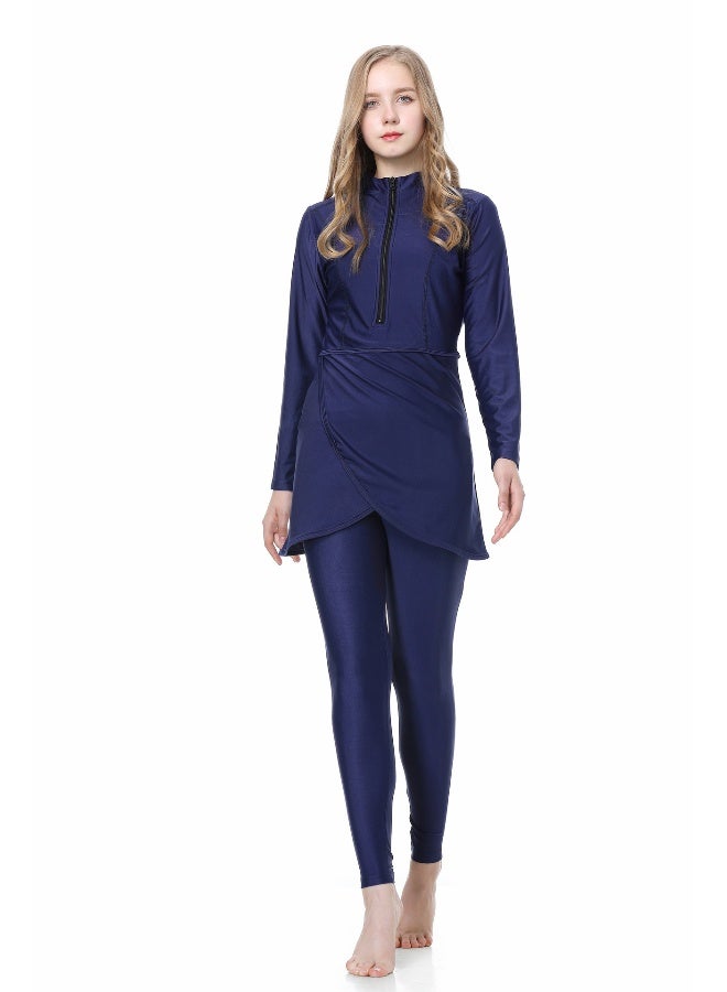 Muslim Modest Hijab Swimwear Three-Piece Set