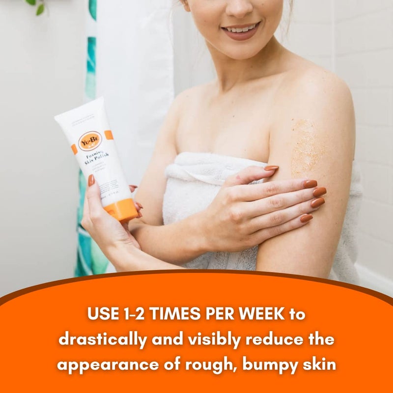 yu be Yu-Be Foaming Skin Polish - Skin exfoliant to smooth dry skin â€“ contains ginger root, ginseng, green tea, geranium oil & camphor 6.75 fl.oz. - Image 4