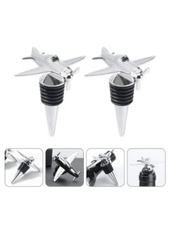 KASTWAVE 4 PCS Wine Stopper Bottle Stopper Wine Saver, Reusable Wine Stopper Used, Wine Champagne Preservation Plug, Aircraft Style Beer Wine Spout Saver Beverage Bottle Seal  - Image 4