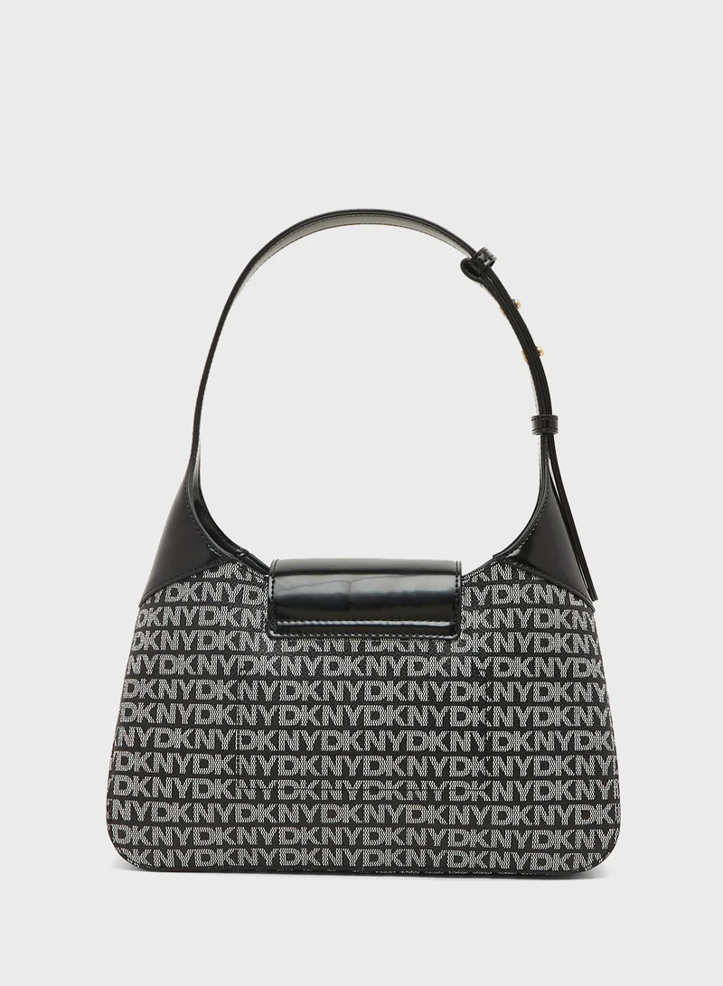 DKNY Logo Avril Shoulder Bag
