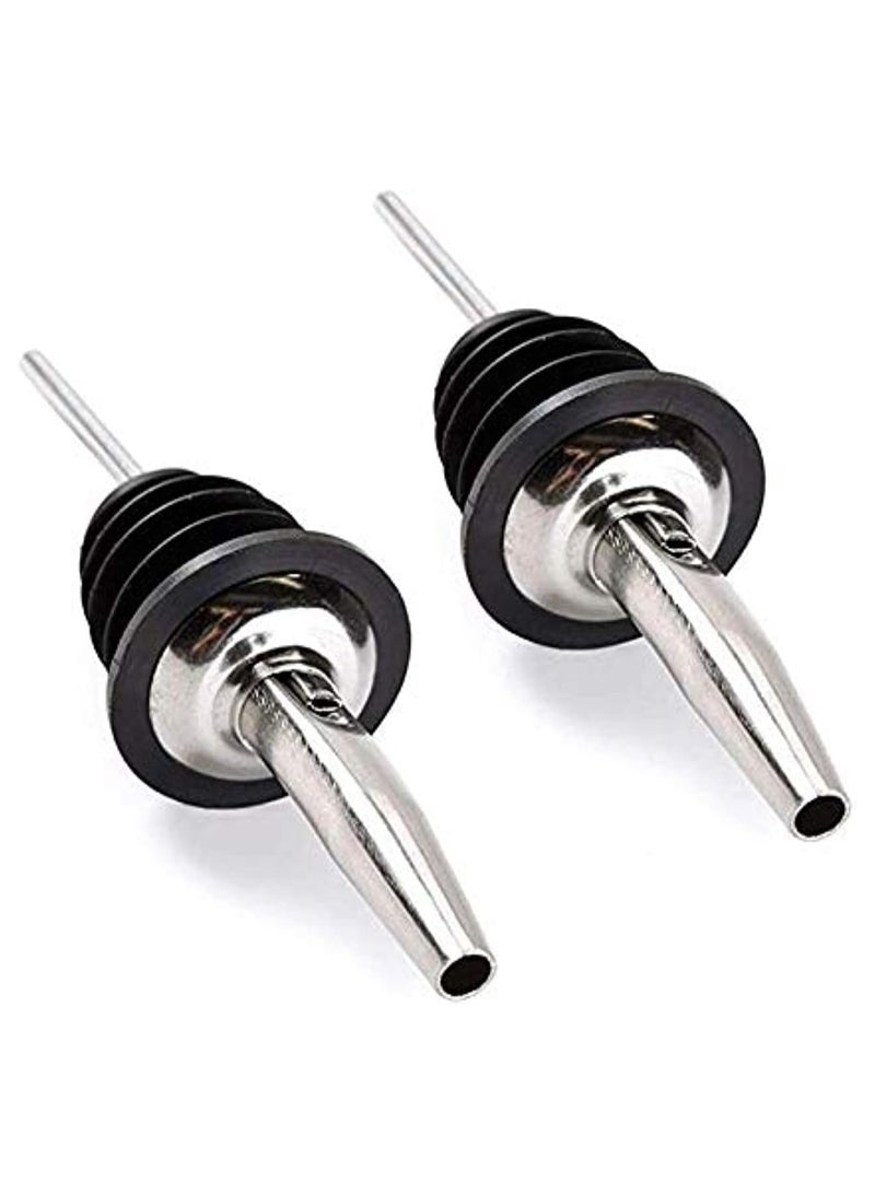 Cool Baby 2PCS  Stainless Steel Bottle Spout and Olive Oil Pourers Dust Caps Covers 