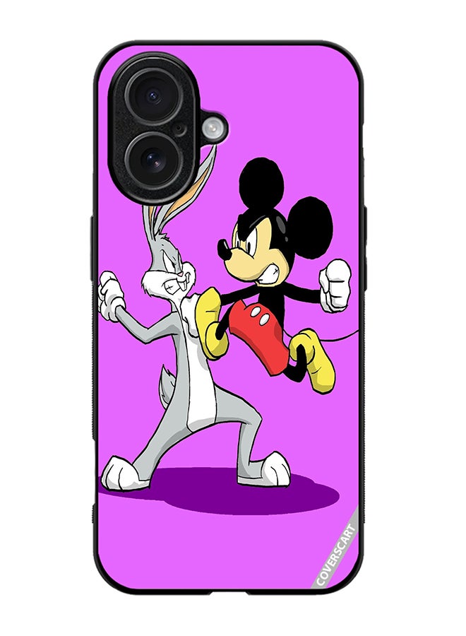 COVERSCART Protective Case Cover For Apple iPhone 17 Bugs Bunny And Mickey Mouse Design Multicolour
