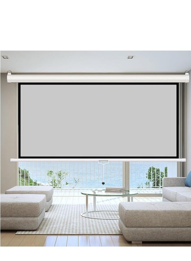 iview iView 120'' 266 × 160 cm Manual Projection Screen – 16:10 Widescreen, MaxWhite Matte Surface, Auto-Lock Pull‑Down, Dual Wall/Ceiling Mount, Black Masking Borders  - Image 2