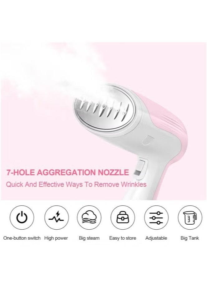 TOSCANA U Garment Steamer Iron,High-Power Handheld Garment Steamer Clothes Steamer Portable Steam Iron 35s Fast Heat-up Ironing Wrinkle Remover -1500W 300ML - Image 3