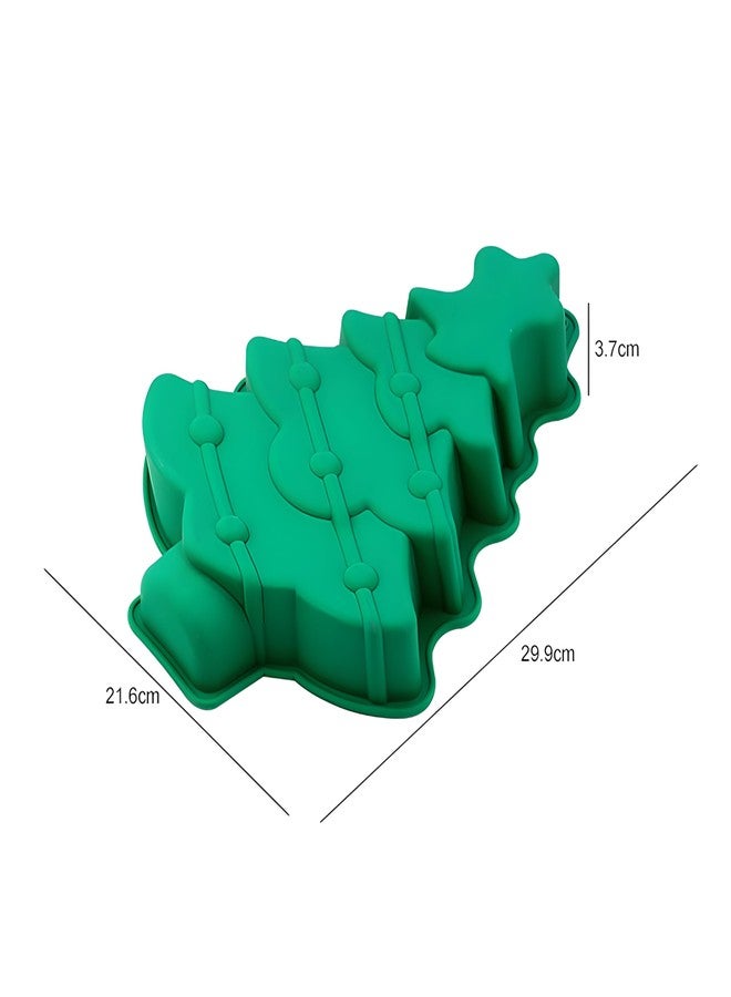 Wetco Kitchen - 3D Large Christmas Tree Cake Silicone Mold for Baking Non-Stick Shapes Cake Pan (Random Color) - Image 3