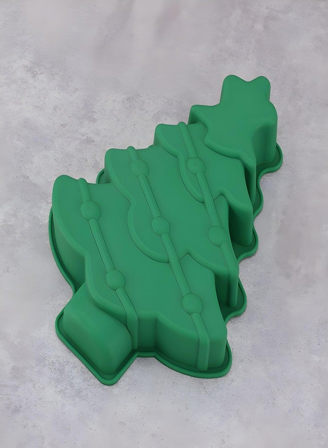 Wetco Kitchen - 3D Large Christmas Tree Cake Silicone Mold for Baking Non-Stick Shapes Cake Pan (Random Color) - Image 5