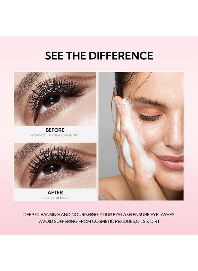 ARISON LASHES Rash Shampoo, Eyelash Shampoo Foaming Cleanser, Gentle Foaming Cleanser for Eyelash Extensions, Paraben & Sulfate Free, for Home Care & Salon, Strawberry 60ml - Image 4