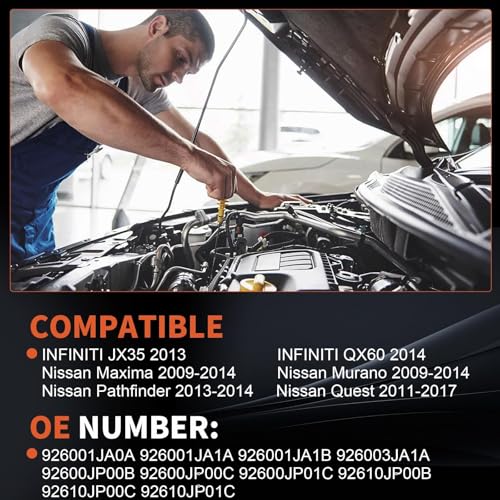 COOLIGO CO11319C AC Compressor with A/C Clutch CO11319C Replacement for Nissan Maxima Murano 2009-2014 Quest 2011-2015 Pathfinder 2013-2014 3.5L，926001JA0A 926001JA1A - Image 2