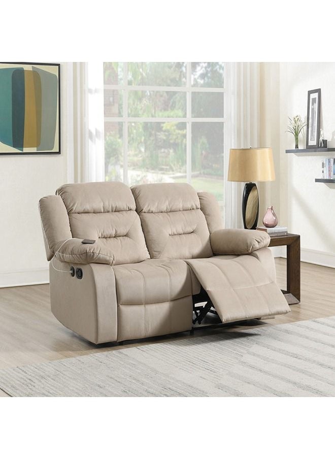 Home Box Keith 2-Seater Recliner Sofa With USB 97.5x99.5x154 cm 