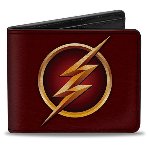 Buckle Down Buckle-Down Men's PU Bifold Wallet, Maroon, 4.0" x 3.5" - Image 1