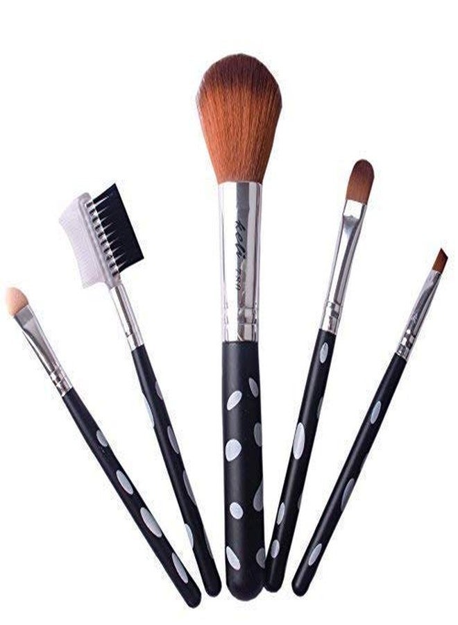 Glan Makeup Brush Set For Women And Girls Saloon Accessories Multi Color, 5 Brushes - Image 1