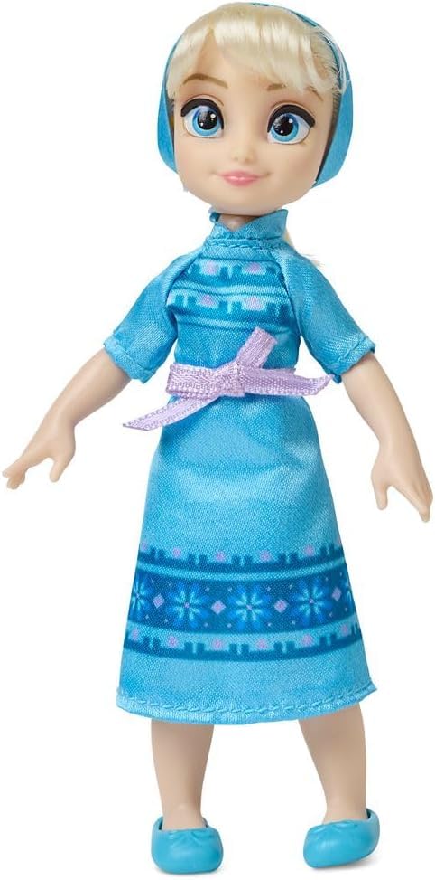 Disney store مجموعة دمى ميني الأميرة إلسا من ديزني ستور الرسمية - قصة خيالية - 5 إنش - هدية عيد ميلاد للبنات 4 سنوات - Image 5
