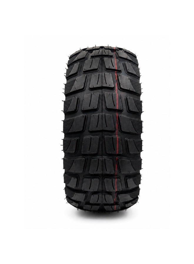 Fukukawa 90/55-6 Pneumatic Electric Scooter Tire | Heavy Duty Replacement Tyre | Tubeless Air Filled | High Traction Anti-Skid Rubber | Wear Resistant | Max Load 85kg | Black - Image 3