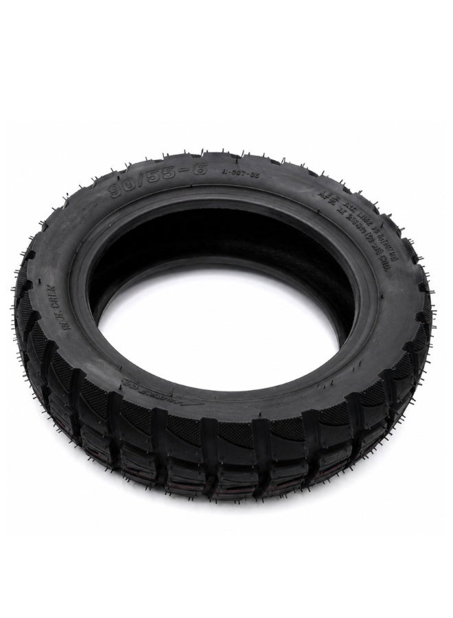 Fukukawa 90/55-6 Pneumatic Electric Scooter Tire | Heavy Duty Replacement Tyre | Tubeless Air Filled | High Traction Anti-Skid Rubber | Wear Resistant | Max Load 85kg | Black - Image 2