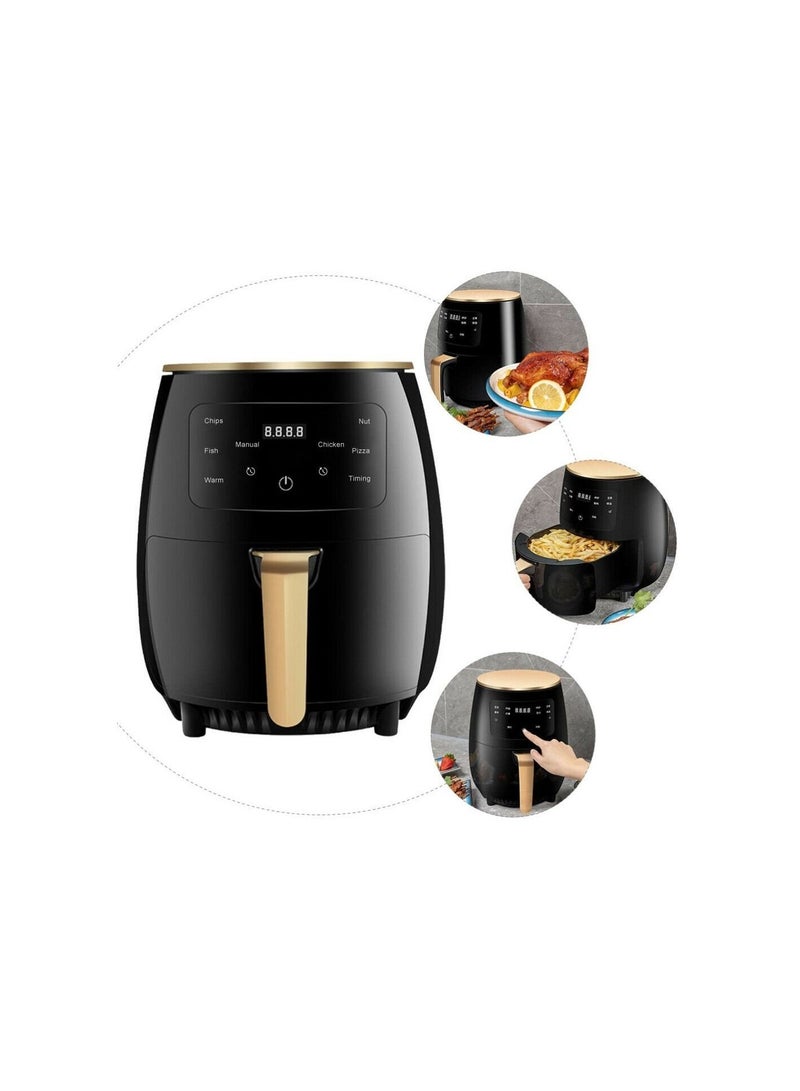 SILVER CREST Electric Air Fryer 6L Multi-Functional with Adjustable Temperature Includes Plug Converter - Image 2