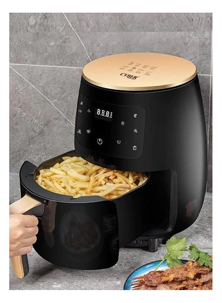 SILVER CREST Electric Air Fryer 6L Multi-Functional with Adjustable Temperature Includes Plug Converter - Image 3