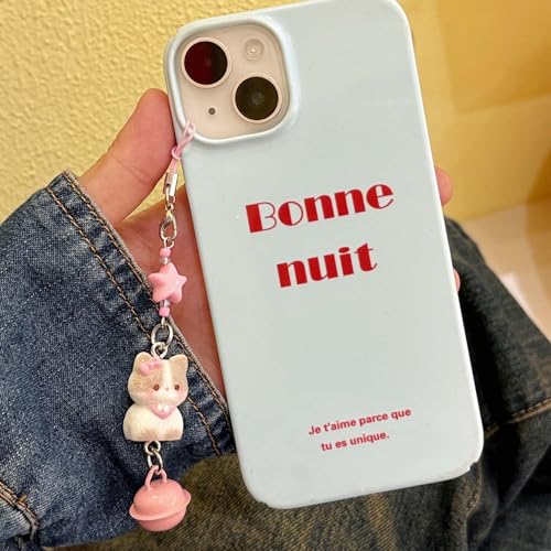 Aeenioy 3PCS Phone Charms, Siamese Cat Bell Charm for Phone Case, Cute Bag Charms for Women, Kawaii Keychain for Girls, Mobile Charm, Cat Keychain - Image 3