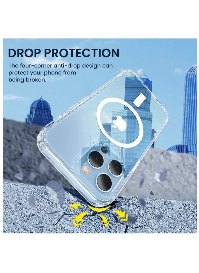 traditious MagSafe Case Compatible with iPhone 13 Pro 6.1 inch | Hard Crystal Clear Cover Anti-Yellowing  - Image 2