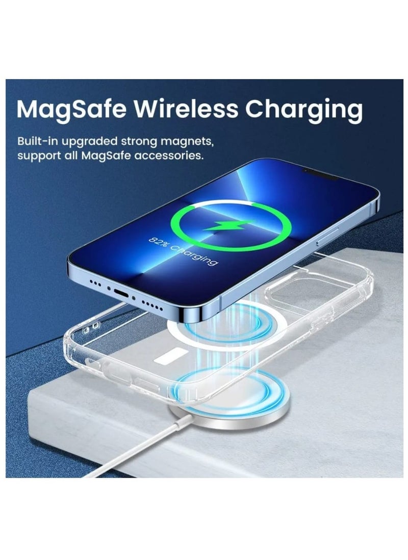 traditious MagSafe Case Compatible with iPhone 13 Pro 6.1 inch | Hard Crystal Clear Cover Anti-Yellowing  - Image 3