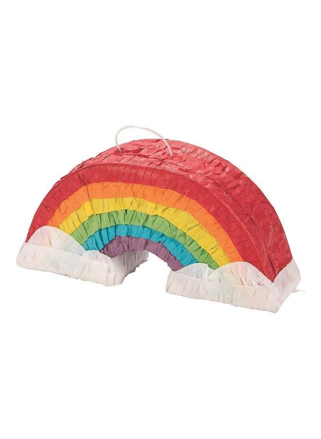 Fun Express Rainbow Mini Piñata Decoration Not Intended To Fill Party Favor Party Decor 3 Pieces  - Image 2