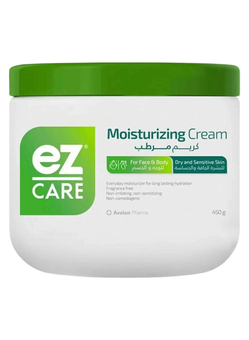 ez CARE Ez Care Face & Body Moisturizing Cream, Moisturiser For Dry & Sensitive Skin 450g