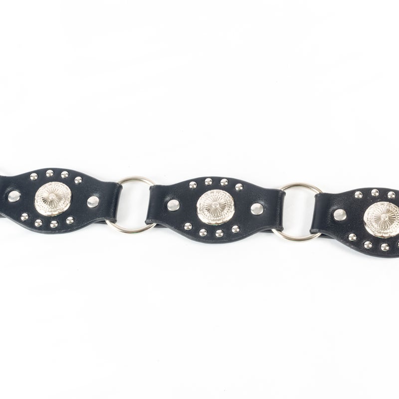 ذا بلاك بيرل اكسسوريز حزام جلد أسود حريمي - Image 5