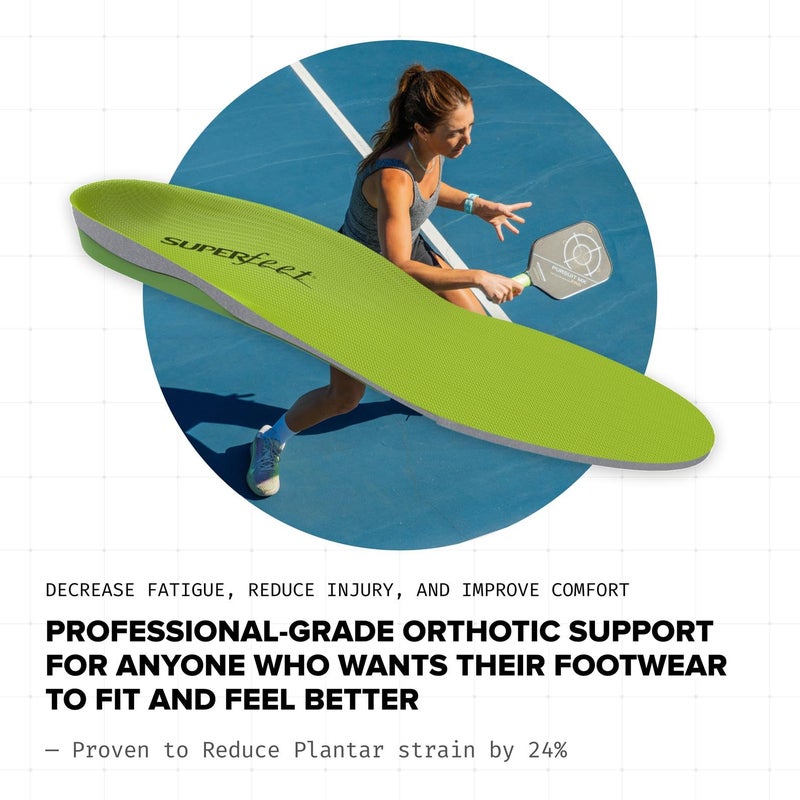 Superfeet All-Purpose Support High Arch Insoles (Green) - Trim-To-Fit Orthotic Shoe Inserts - Professional Grade - Men 2.5-5 / Women 4.5-6 - Image 5