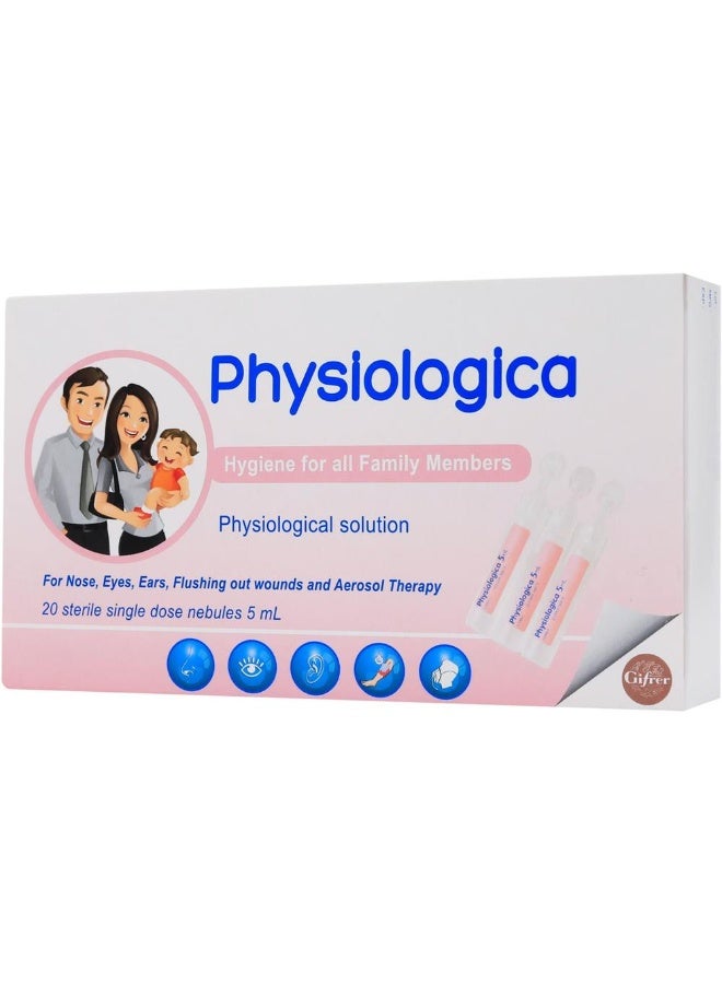 Gifrer Physiologica Nasal & Ophthalmic Solution 5ml Doses 20's - Image 2
