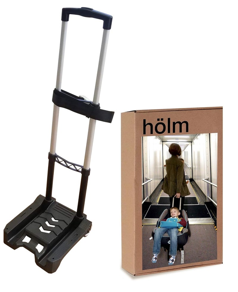 HLM Holm Airport Car Seat Stroller Travel Cart and Child Transporter  A Carseat Roller for Traveling Foldable storable and stowable Under Your Airplane seat or Over Head Compartment - Image 1
