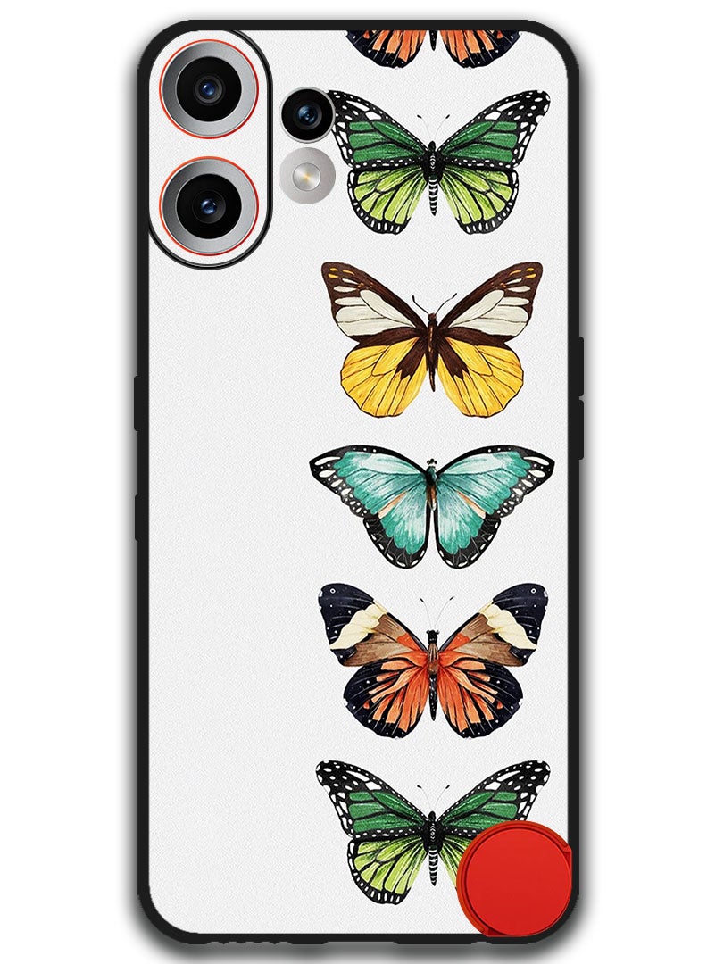 Theodor Case Compatible with Nothing CMF Phone 2 Pro 6.77 Inch Protection Shockproof Bumper Cover Butterflies - Image 1