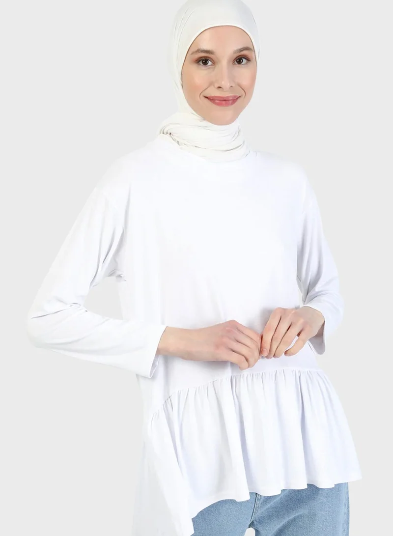 Refka by modanisa Ruffle Hem Tunic