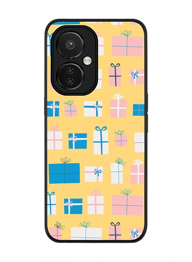 Stylizedd Rugged Black edge case for Nord CE 3 Lite Slim fit Soft Case Flexible Rubber Edges Anti Drop TPU Gel Thin Cover - Wrapped Presents - Image 1