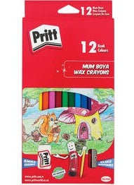 Pritt Erasable Pastel Crayons 12 Pieces 
