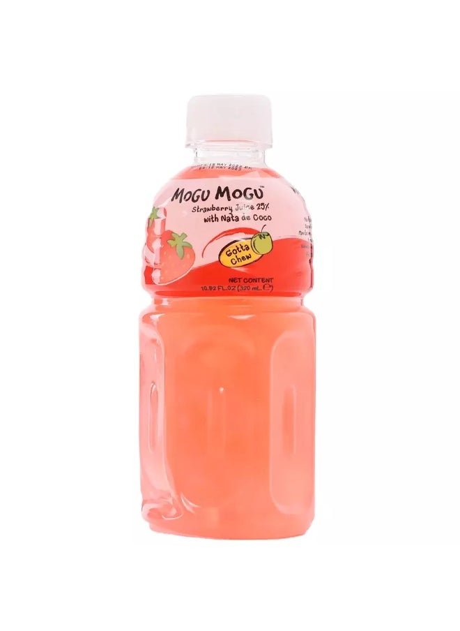 Mogu Mogu Mogu Mogu Strawberry Juice 320ml- Pink  - Image 1