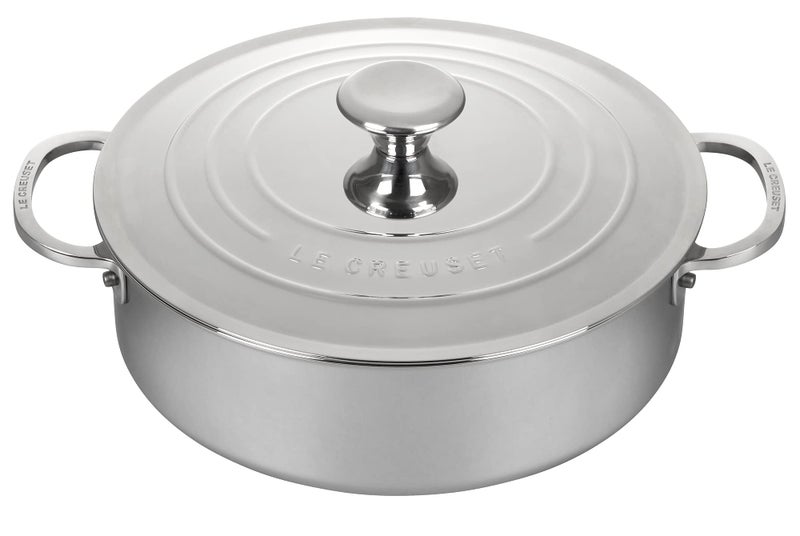 Le Creuset Le Creuset Tri-Ply Stainless Steel Rondeau Pan, 4.5 Quart  - Image 1