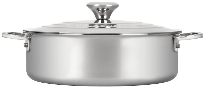Le Creuset Le Creuset Tri-Ply Stainless Steel Rondeau Pan, 4.5 Quart  - Image 2