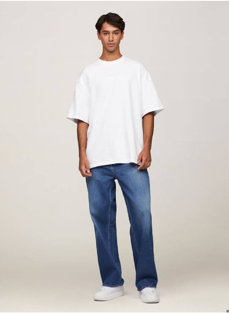 TOMMY JEANS - Men's Aiden Baggy Jeans - Cotton, Blue - Image 1