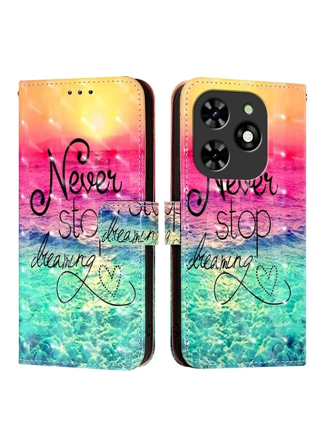 HuHa For Tecno Spark Go 2024 / Spark 20C 3D Painting Horizontal Flip Leather Phone Case(Chasing Dreams) - Image 2