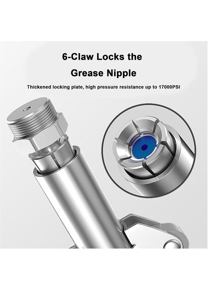 RATSAW Grease Gun Coupler Duty Quick Release Grease Couplers Strong Lock on Compatible with All Grease Guns 1/8" NPT Fittings For Automobiles and Industrial Machinery and Equipment Farms  - Image 3