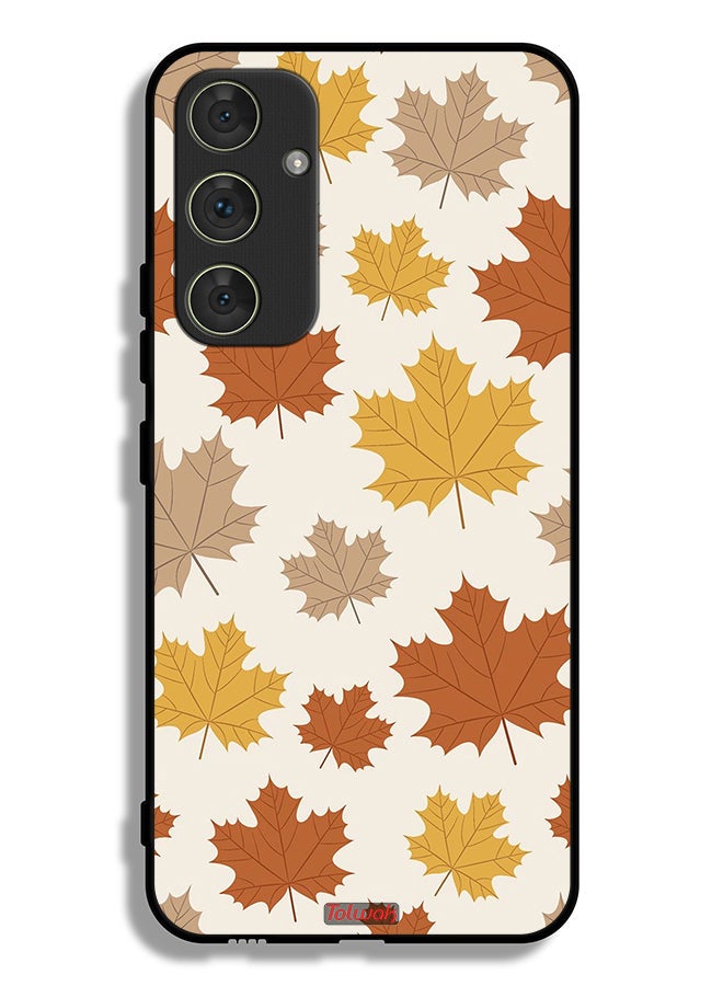Tolwak Samsung Galaxy A54 5G Protective Case Cover Autumn Leaves - Image 1